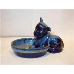 1956 BLUE DOG FIGURINE ASHTRAY MADE IN PARIS #1702645