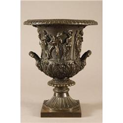 GRAND TOUR ITALIAN MEDICI BRONZE URN 19th Ct #1702668