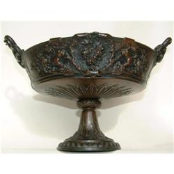 SUPERB SOLID BRONZE TAZZA 19Ct EXCEPTIONAL FINE#1702670