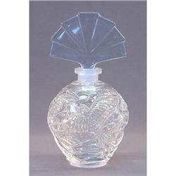 VINTAGE Czech / German CRYSTAL Perfume Bottle #1702707