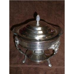 Footed Chafing Silver Plated Warmer Dish Kent #1702753