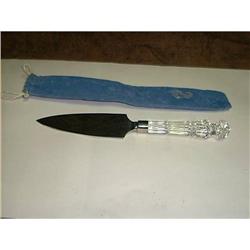Waterford Crystal Cake/Pie Server with Blue Bag#1702754