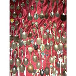 140 Assorted Collectible World Wide Spoons #1702763