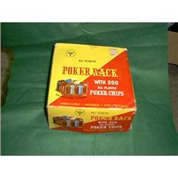 W.T. Plastic Poker Rack w/Chips & Card Holders #1702768