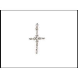 BAGUETTE DIAMOND CROSS OF 18K WHITE GOLD WAS #1702775