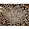Image 1 : ANTIQUE FILET LACE LARGE *DOILY* #1702811