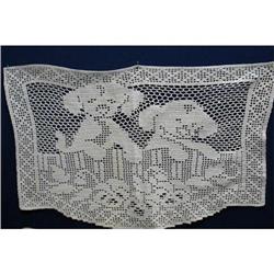 CUTE COTTAGE CHIC 3 PIECE LACE CHAIR SET #1702826