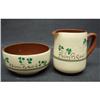 Image 1 : Irish Porcelain Cream & Sugar SHAMROCK #1702908