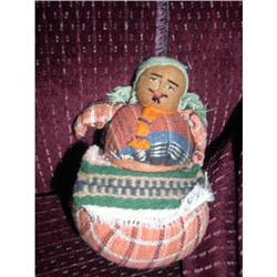 4.5" Hand Woven Guatemala Doll Tagged #1702988
