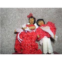 3.5  Cuba Cloth Pair Dolls Marked #1702991