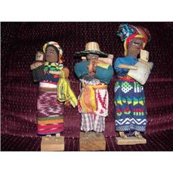 3 Black International Cloth Dolls #1702992