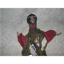 Old Black Wood & Cloth Puppet #1703024