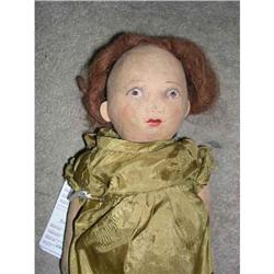 16" Cloth Painted Features Jointed Cloth Doll #1703048