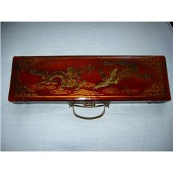 Mah Jong Game in a wood case!  #1703083