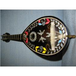 Vintage wood windup unusual mini mandolin! #1703086