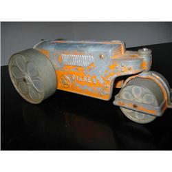 Vintage Hubley cast iron road roller numbered !#1703090