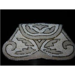 Vintage hand made in France beaded eve. bag! #1703091