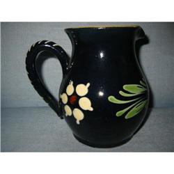 French Art Pottery floral glazed Jug! #1703099