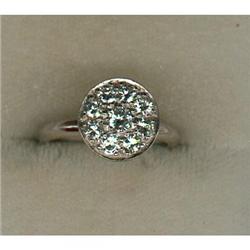 1940's Cluster  Diamond Ring  #1703114