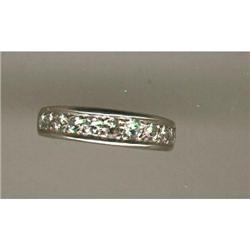 Platinum & Diamond Wedding Band #1703118