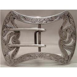 STERLING SILVER ART NOUVEAU BUCKLE BY KERR #1703142