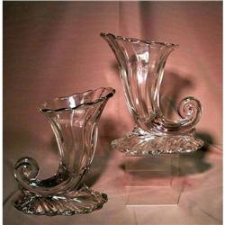 PAIR OF HEISEY WARWICK CORNUCOPIA #1703150