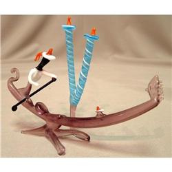 ITALIAN GLASS GONDOLIRE & GONDOLA #1703153