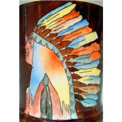 PORCELAIN CUP WITH INDIAN IN  HEADRESS #1703154