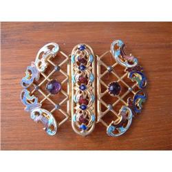 FRENCH CLOISONNE ENAMEL BUCKLE #1703158
