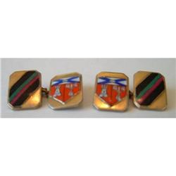 ENGLISH ENAMEL CUFFLINKS #1703168