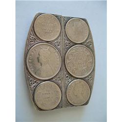 INDIAN STERLNIG SILVER & COIN BUCKLE #1703169