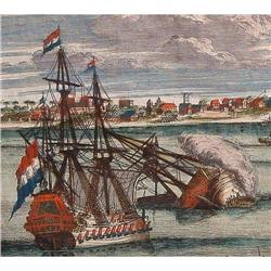 ENGRAVING OF THE PORT OF SURATTE ON ST.MAIETTAM#1703175