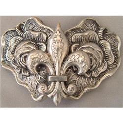 SILVER PLATE ART NOUVEAU BUCKLE #1703185