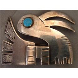 STERLING SILVER MEXICAH BIRD BROOCHE #1703189