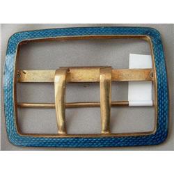BRASS GUILLOCHE CLOISONNE ENAMEL BUCKLE #1703210