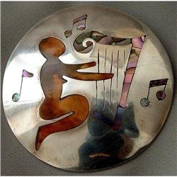 MEXICAN STERLING SILVER BROOCH #1703211