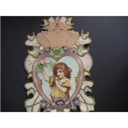 Antique Valentine's Card 3-D Standup DieCut #1703256