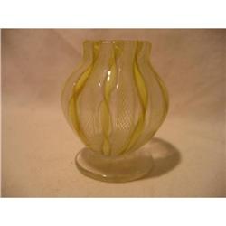 Toothpick Holder BlownLatticino w/ Gold Flecks #1703266