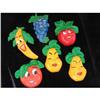 Image 1 : 6 Colorful Chalkware Fruit  Face Wall Plaques #1703282