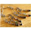 Image 1 : Tourmaline~Silver Chandelier Earrings #1703313