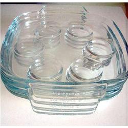 Lot 4 PYREX Glass Gourmet Escargot Dishes - #1703431