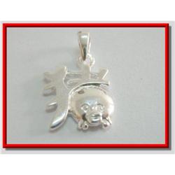 Piggy Lovers Sterling Silver Pendant #1703441