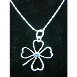4-Leaf Clover Sterling Silver Pendant #1703450