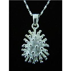 Designer Spike Ball Necklace S/Silver  #1703452