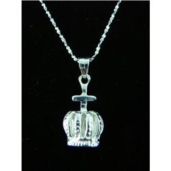 Crown Royalty Sterling Silver Pendant #1703456