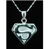 Image 1 : Superman 'S' Sterling Silver Pendant #1703669