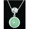 Image 1 : Jade Designer Sterling Silver Pendant #1703737