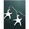 Image 1 : Textured Starfish Sterling Silver Earrings #1703782