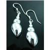 Image 1 : Sea Shell Dangle Sterling Silver Earrings #1703795