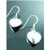 Image 1 : Handmade 3D Heart Sterling Silver Earrings #1703842